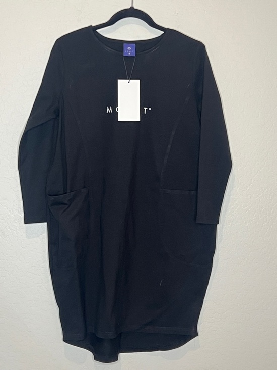 Monat Dresses & Skirts - MONAT Oversized Black Logo Tunic Dress size Small